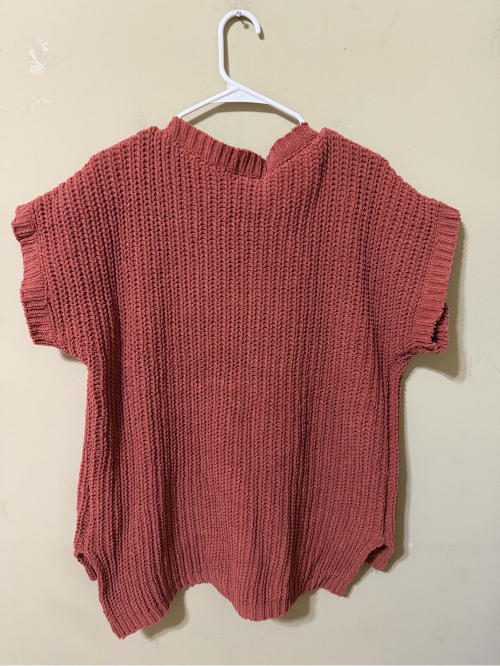 POL small Rosewood V-Neck Short Sleeve Knit Sweater cottagecore cozy Gilmore euc - Picture 5 of 6